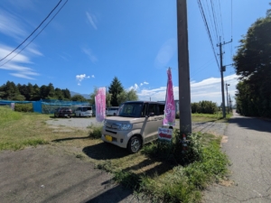 赤城ブルーベリー園の駐車場