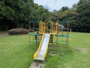 前橋総合運動公園の広場Bの遊具