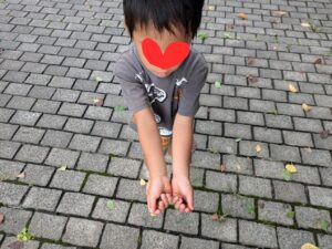 前橋総合運動公園のカスケードでの水遊び