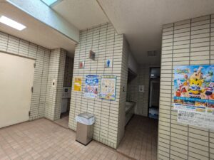 前橋総合運動公園のコミュニティーセンター内のトイレ